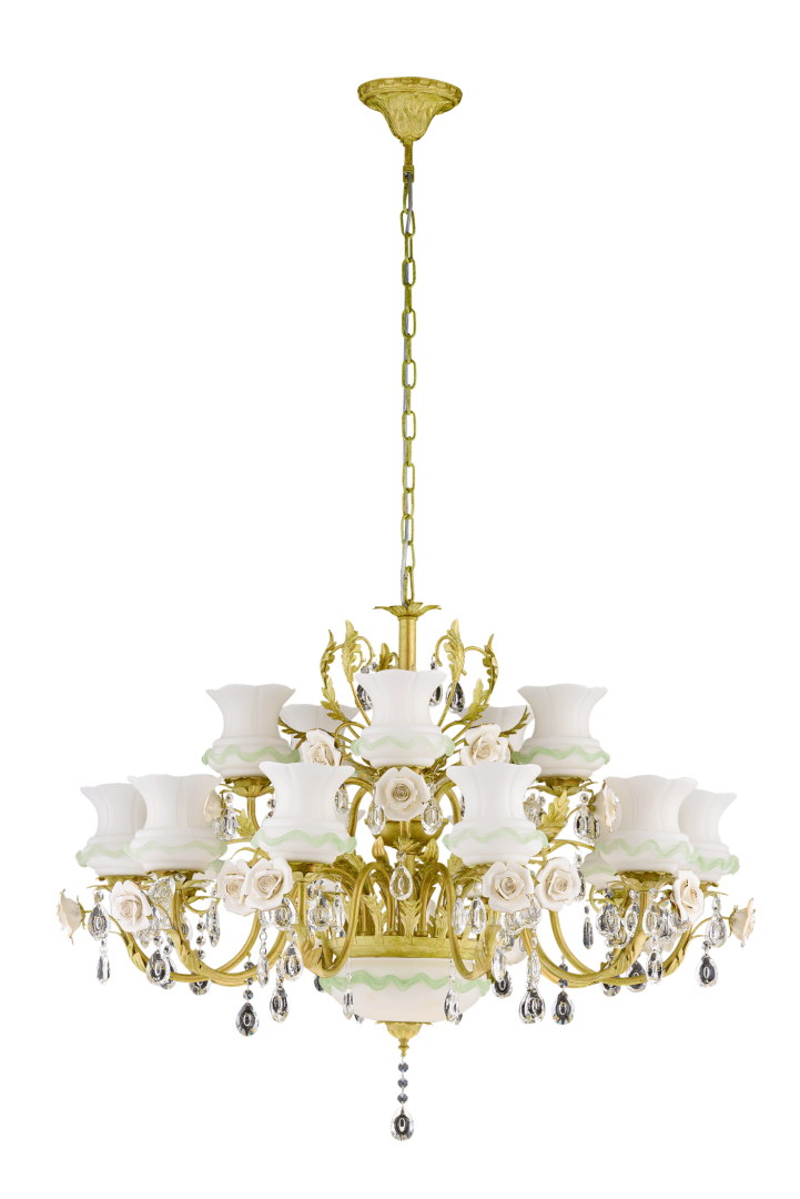 Изображение товара 0971/10+5+2 GREEN GOLD (1) Люстра (в 2-х коробках) # от магазина N&M Home