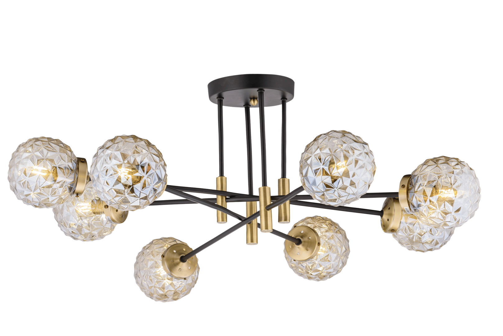 Изображение товара 40217MD/8 MBK+AB (1) Люстра (NW) от магазина N&M Home