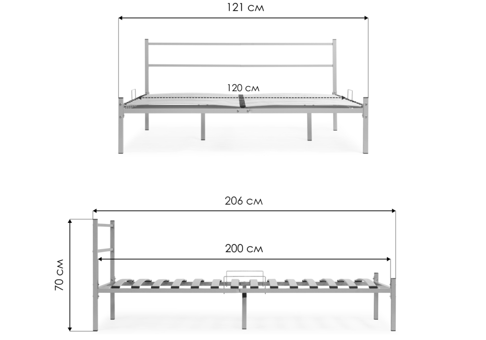 Изображение товара Кровать Фади 120х200 черная от магазина N&M Home