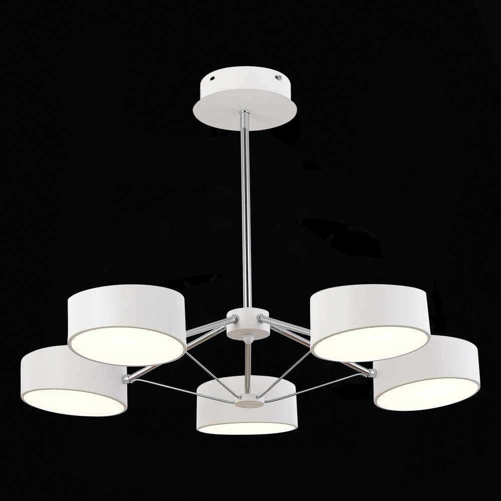 Изображение товара SLE6005-502-05 Светильник потолочный Белый, Хром/Белый LED 5*10W от магазина N&M Home