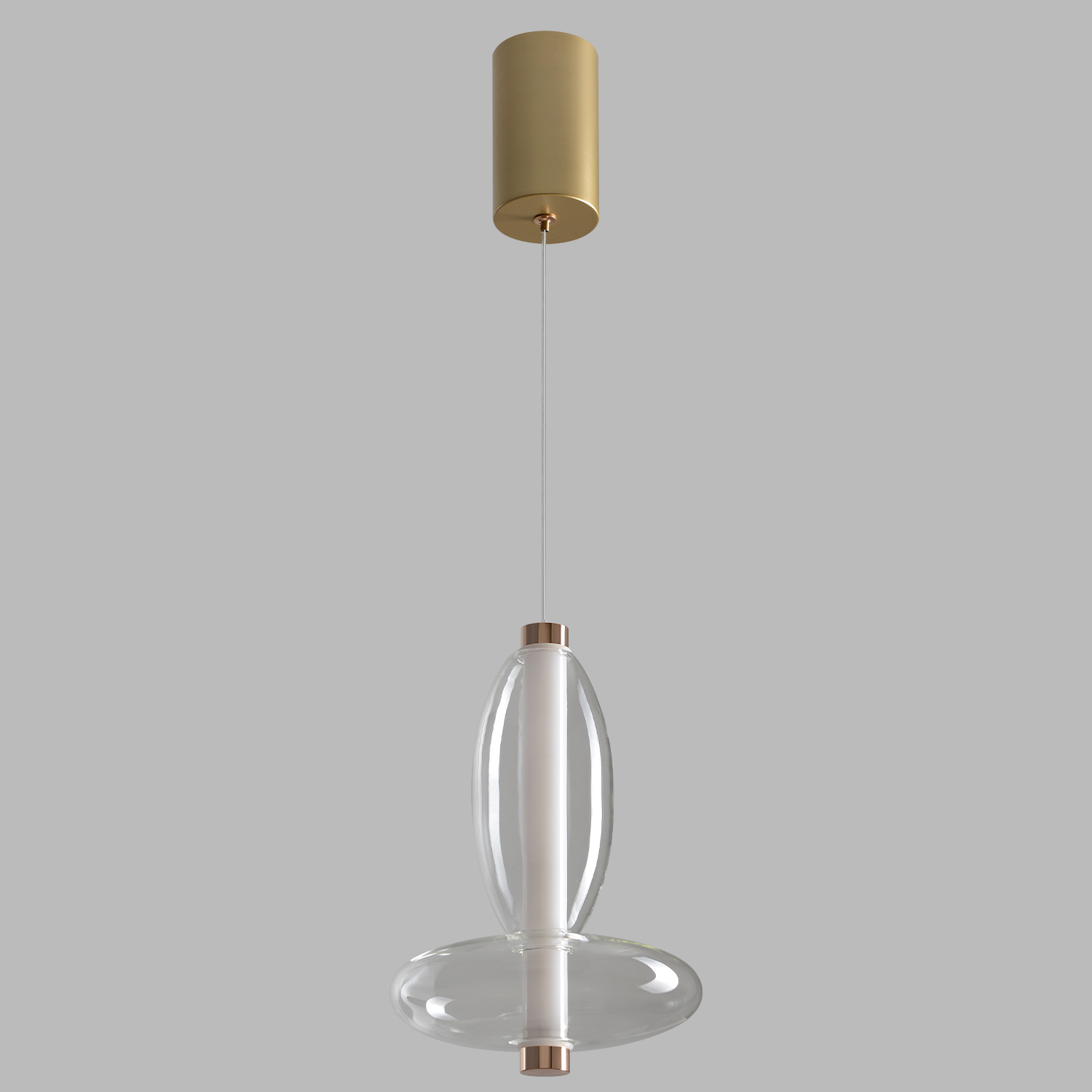 Изображение товара Светильник подвесной Crystal Lux QUASAR SP7W LED TRANSPARENT от магазина N&M Home