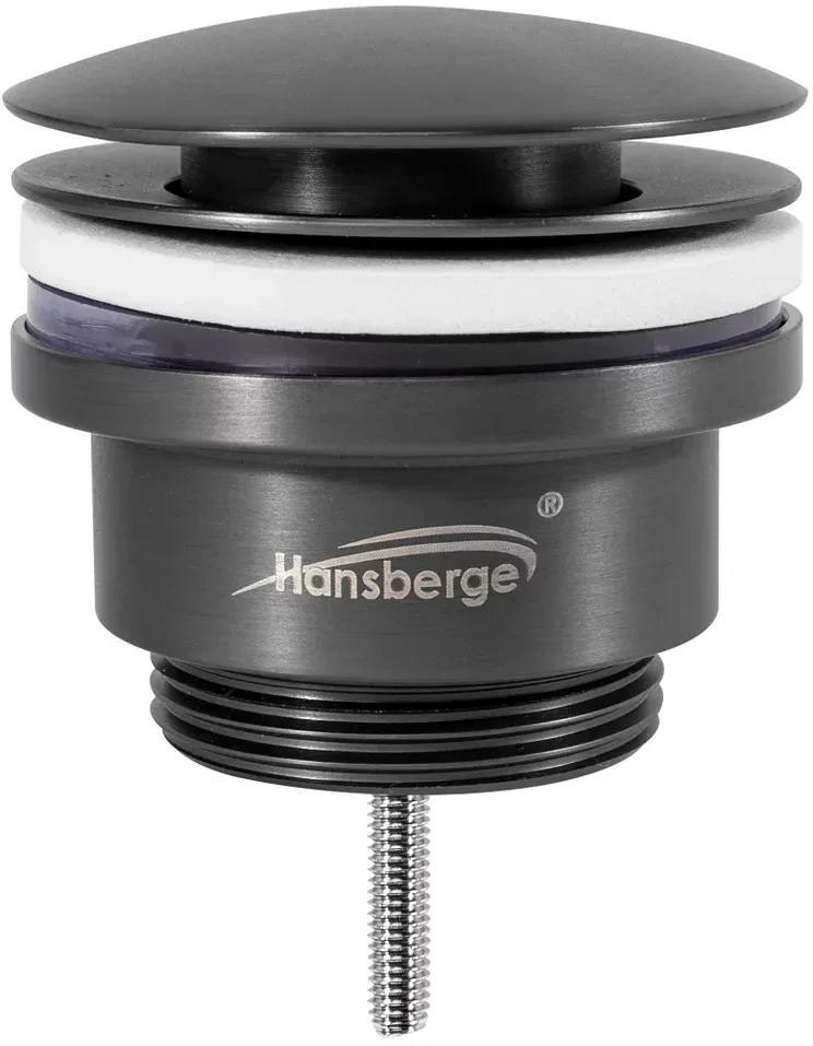 Изображение товара Донный клапан для раковины Hansberge H107 Графит от магазина N&M Home