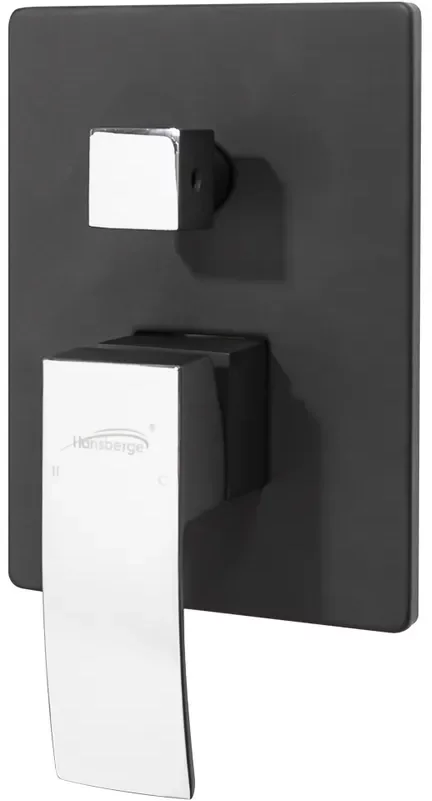 Изображение товара Душевая система скрытого монтажа Hansberge H6077 Черный хром от магазина N&M Home