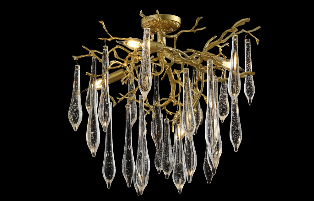 Изображение товара Люстра Crystal Lux REINA PL5 D600 GOLD PEARL от магазина N&M Home