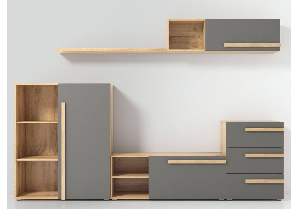 Изображение товара Комод Чернин дуб вотан / графит от магазина N&M Home