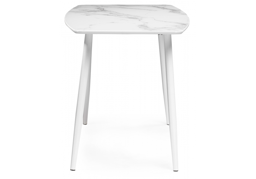 Изображение товара Стол стеклянный Эмма белый мрамор от магазина N&M Home