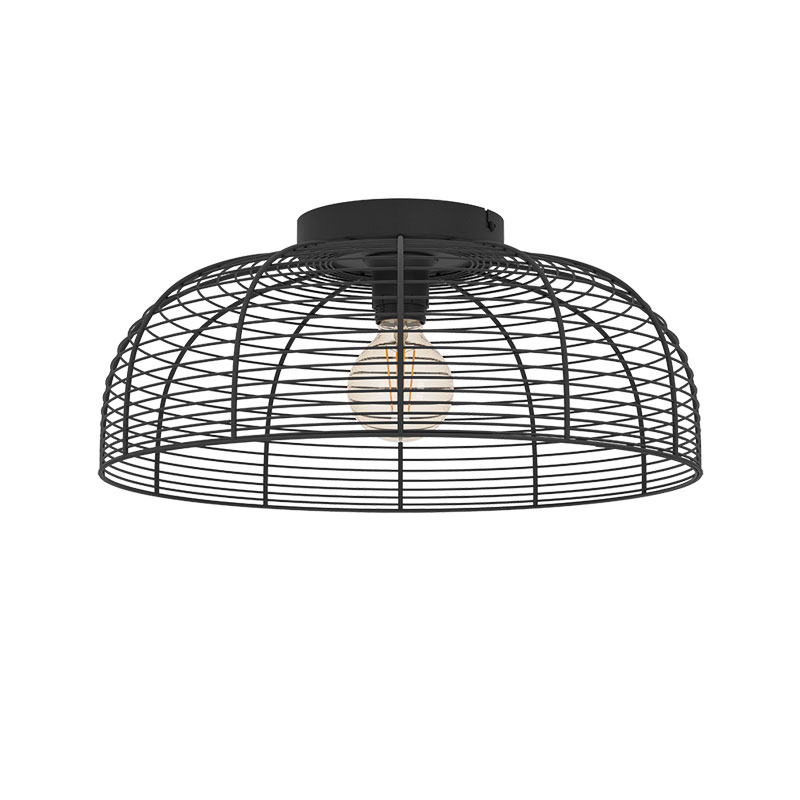 Изображение товара 43896 Потолочная люстра RINROE, 1х40W (E27), H200, ?450, сталь, черный от магазина N&M Home