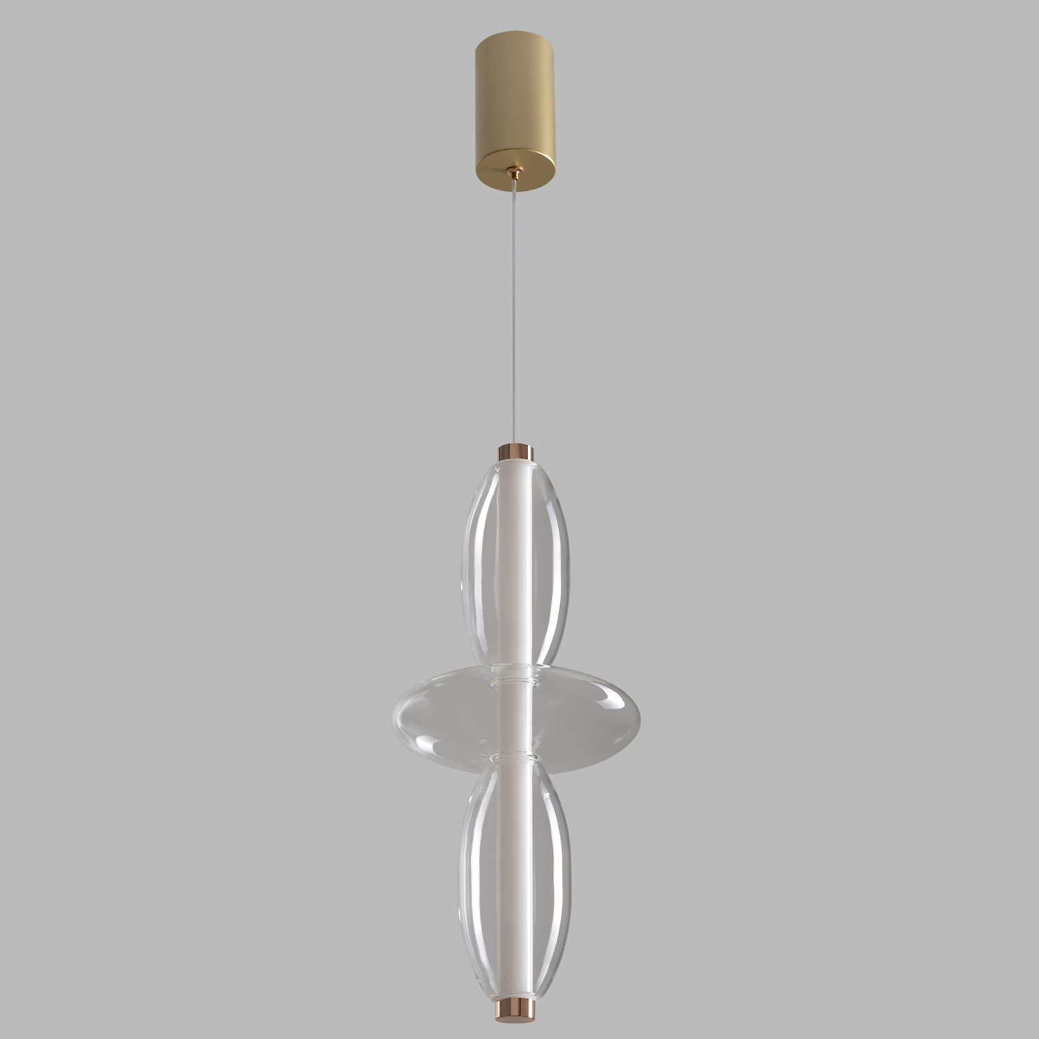Изображение товара Светильник подвесной Crystal Lux QUASAR SP14W LED TRANSPARENT от магазина N&M Home