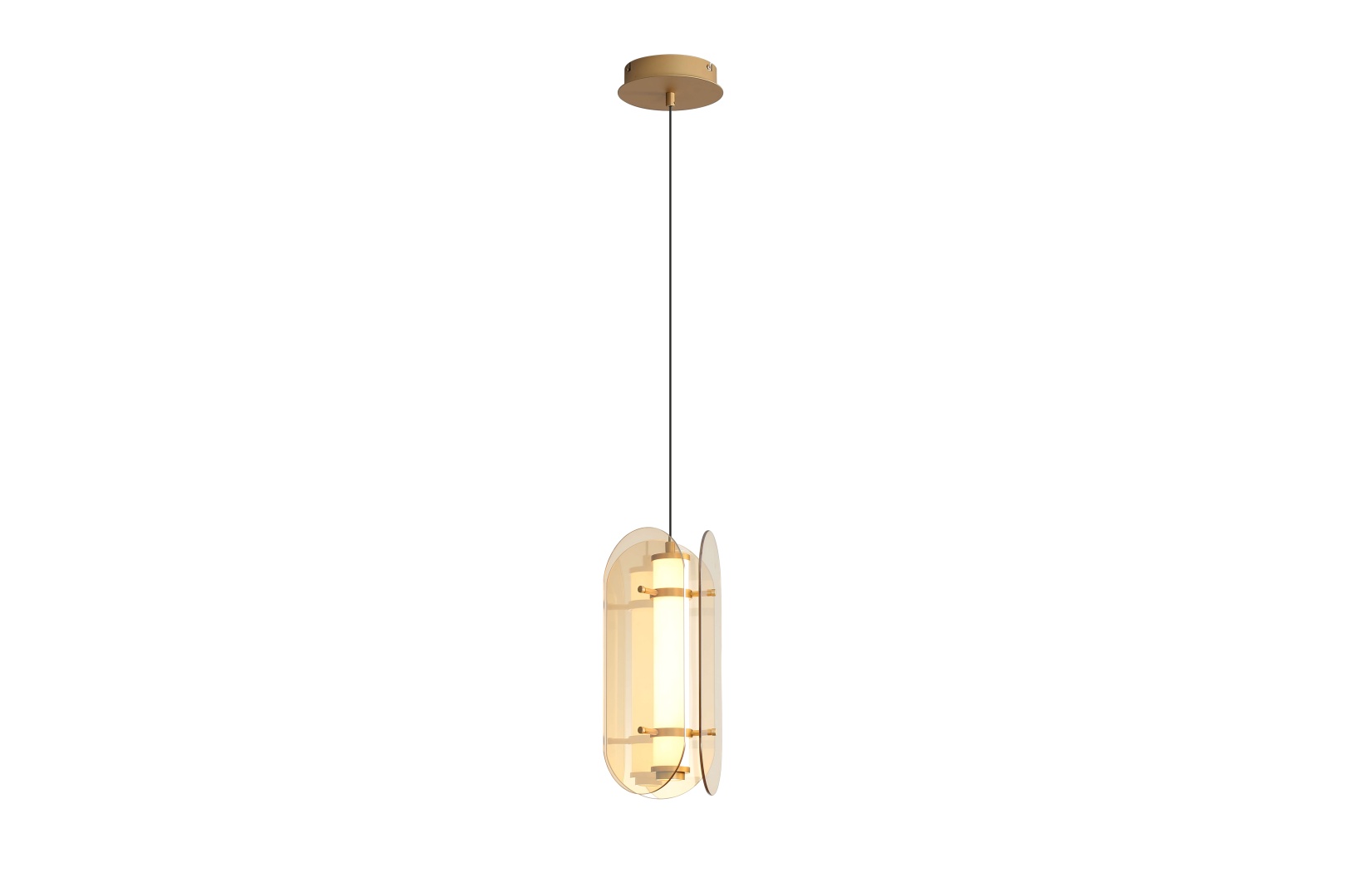 Изображение товара P24007-1C(AR) GD+AMBER (1) Подвесной светильник NW от магазина N&M Home