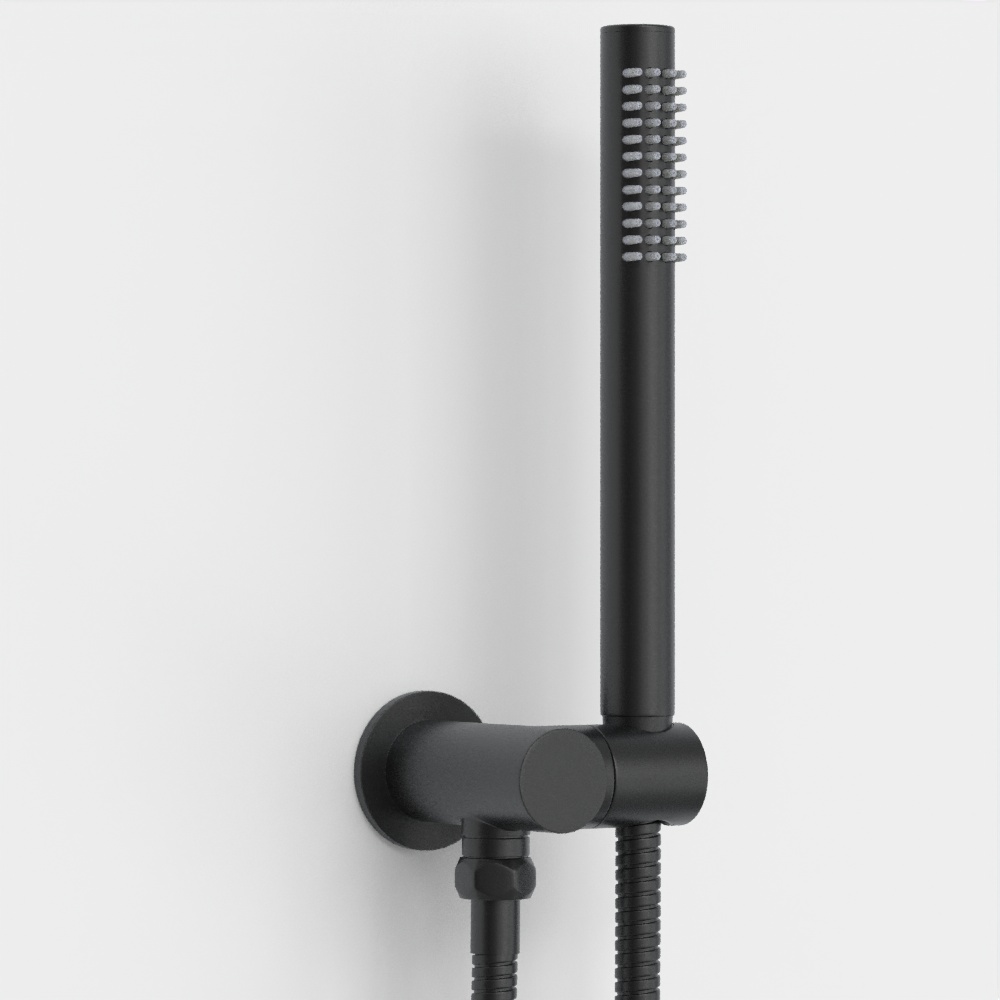 Изображение товара Душевой комплект BERGES VENTAS 2R BLACK, черный матовый от магазина N&M Home