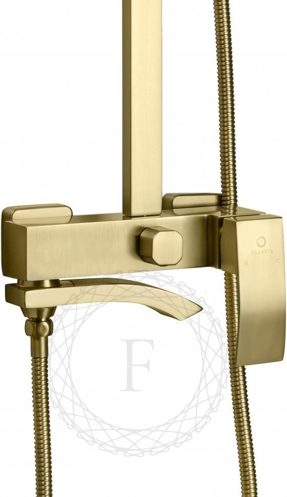 Изображение товара Душевая система FILARETE Waterfall FL2010 (Матовое золото) от магазина N&M Home