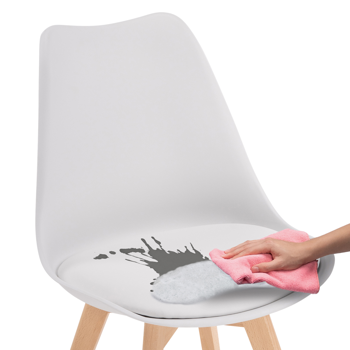 Изображение товара Пластиковый стул Bonuss белый от магазина N&M Home