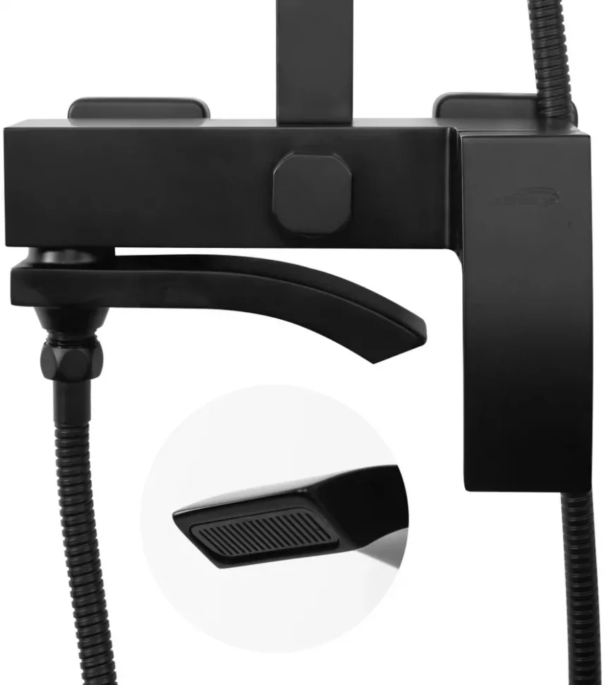 Изображение товара Душевая система Hansberge H5077 Черный матовый от магазина N&M Home