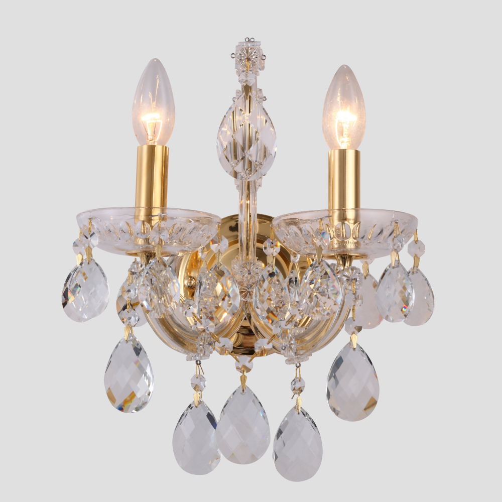 Изображение товара Бра Crystal Lux ISABEL AP2 GOLD/TRANSPARENT от магазина N&M Home