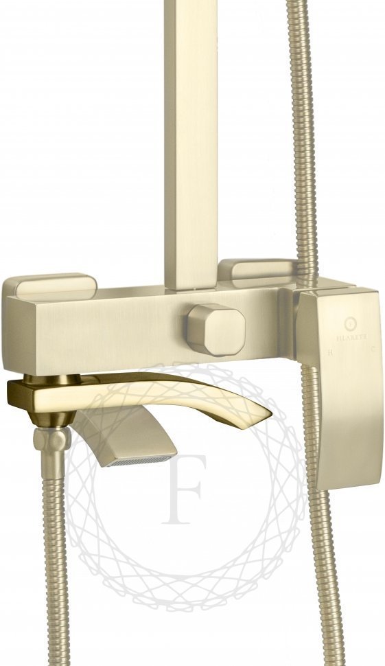 Изображение товара Душевая система FILARETE Waterfall FL2010 (Матовое золото) от магазина N&M Home