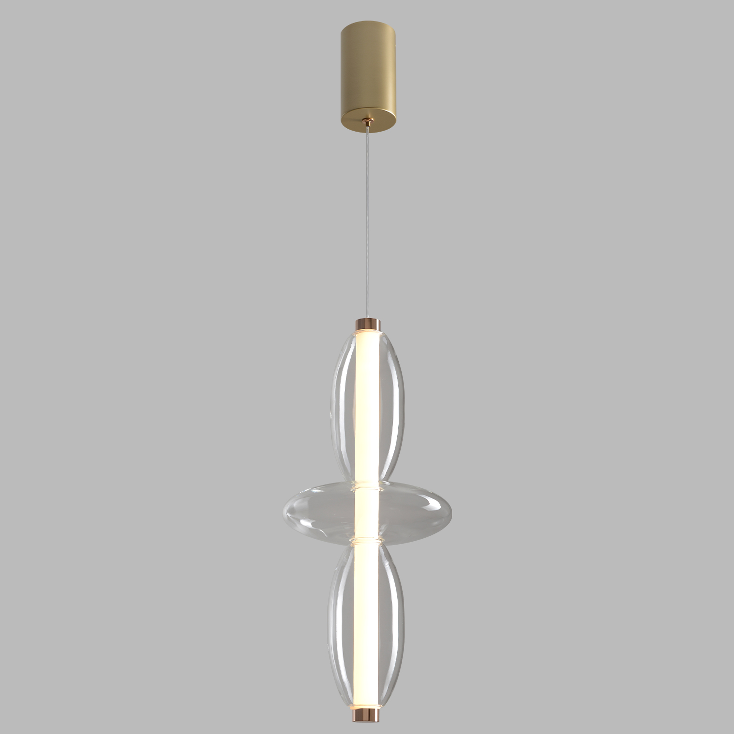 Изображение товара Светильник подвесной Crystal Lux QUASAR SP14W LED TRANSPARENT от магазина N&M Home