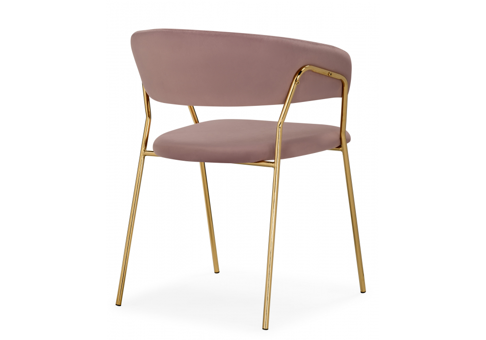 Изображение товара Стул на металлокаркасе Kamelia 1 light purple /gold от магазина N&M Home
