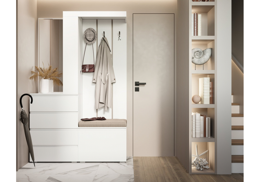 Изображение товара Прихожая Крона 1260 белый от магазина N&M Home