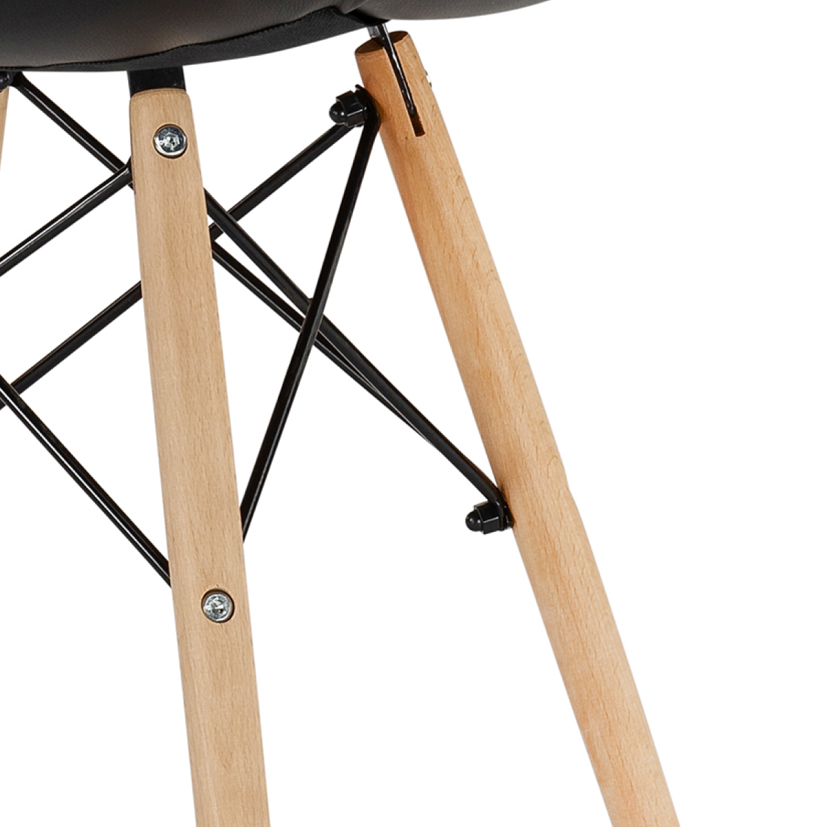 Изображение товара Стул деревянный Kvadro 1 black / wood от магазина N&M Home