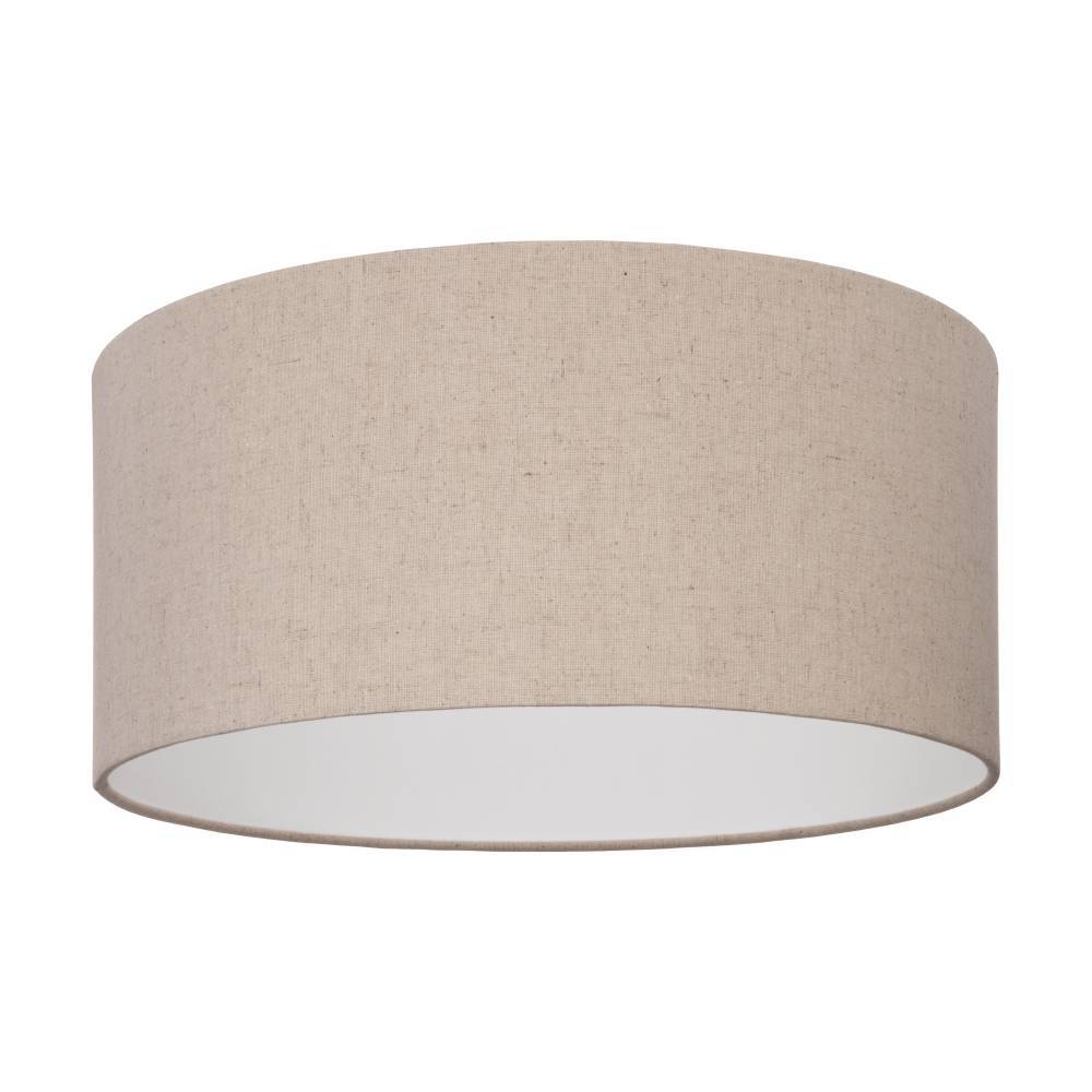 Изображение товара 900858 Потолочный светильник FENIGLIA, 1X40W (Е27), H240, ?475, сталь, черный / текстиль, лен, натуральный от магазина N&M Home