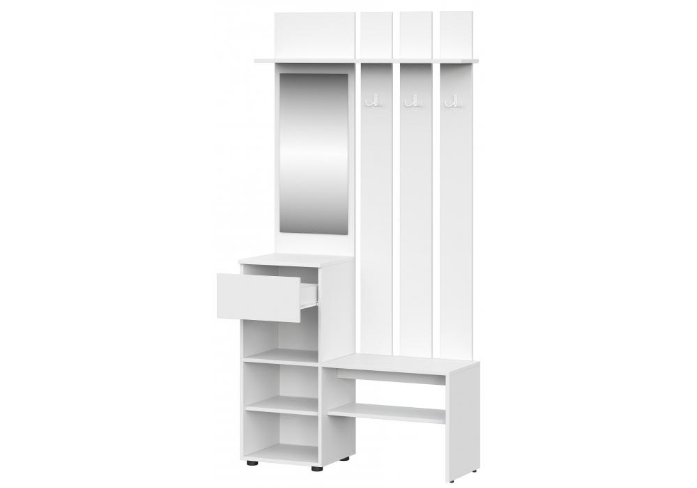 Изображение товара Прихожая Валенсия белый текстурный от магазина N&M Home