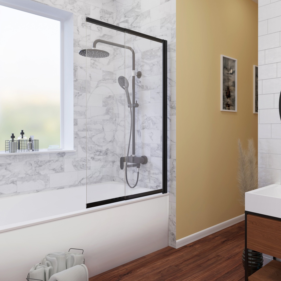Изображение товара Dill 61S02-100 WasserSchutz Стеклянная шторка на ванну от магазина N&M Home