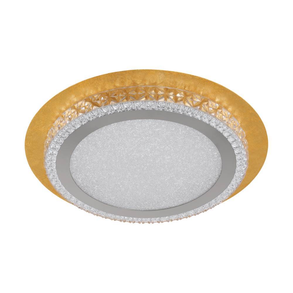 Изображение товара 33631 Светодиодный светильник потолочный URBANIA ?350, 18W(LED), 3000K, 1800lm, стекло, золотой/кристалл от магазина N&M Home
