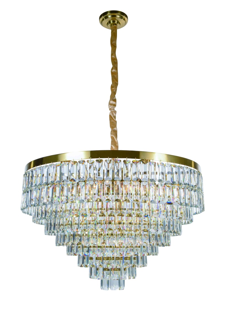 Изображение товара 2752P/18A PLATING BRASS+CLEAR (1) Люстра (в 2-х коробках) NW # от магазина N&M Home