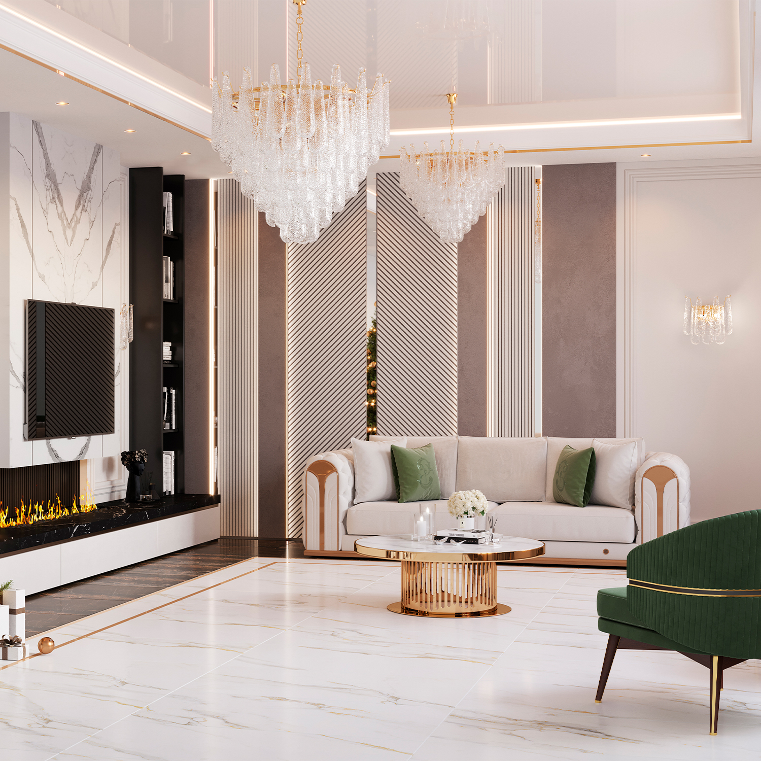 Изображение товара Бра Crystal Lux FONTAIN AP2 GOLD от магазина N&M Home