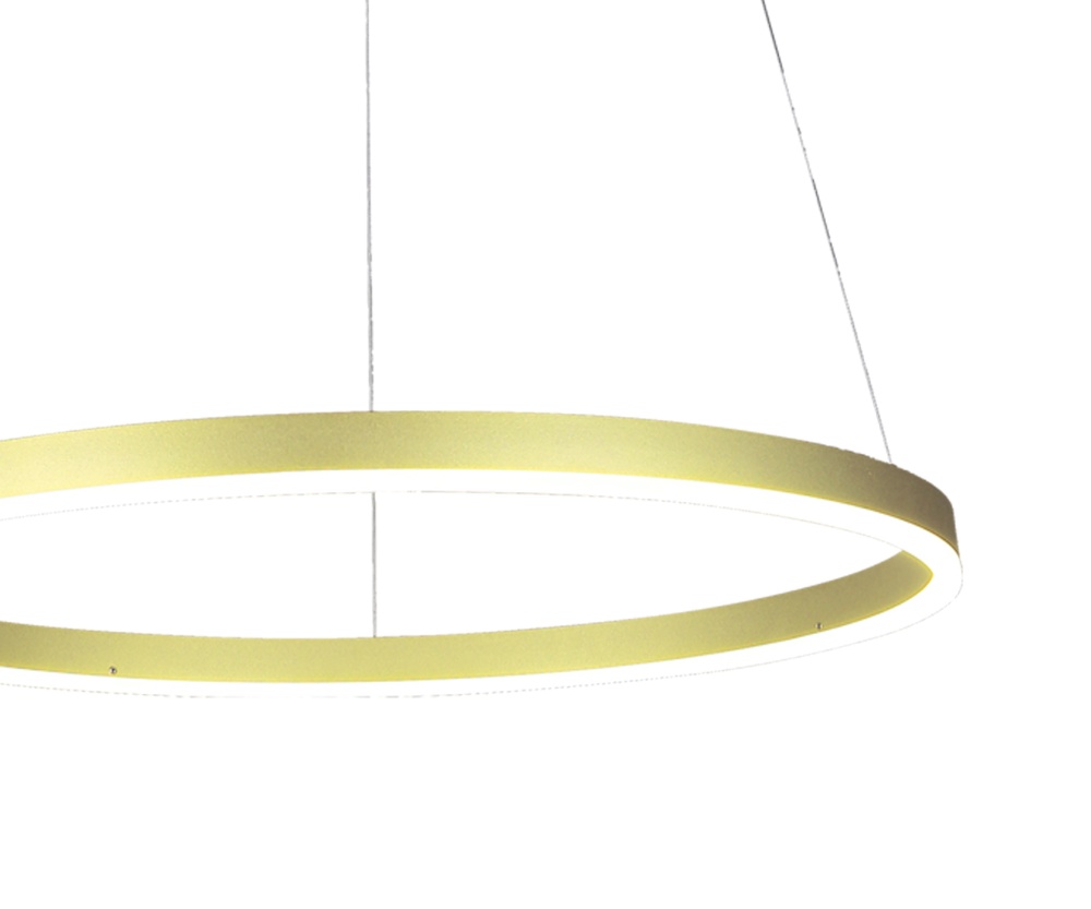 Изображение товара 08214,32P(3000K) Подвес Тор светлое матовое золото d80 h150 Led 50W (3000K) 2 типа крепления от магазина N&M Home