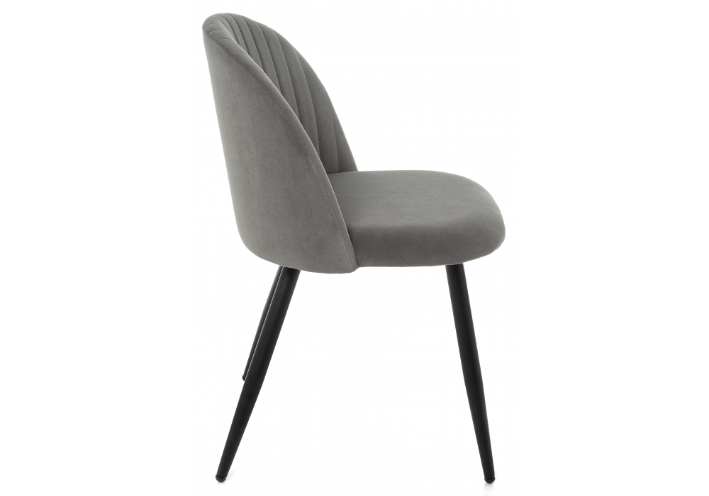 Изображение товара Стул на металлокаркасе Gabi 1 dark gray / black от магазина N&M Home
