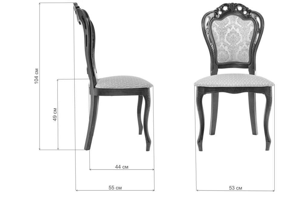 Изображение товара Стул деревянный Bronte молочный с патиной от магазина N&M Home