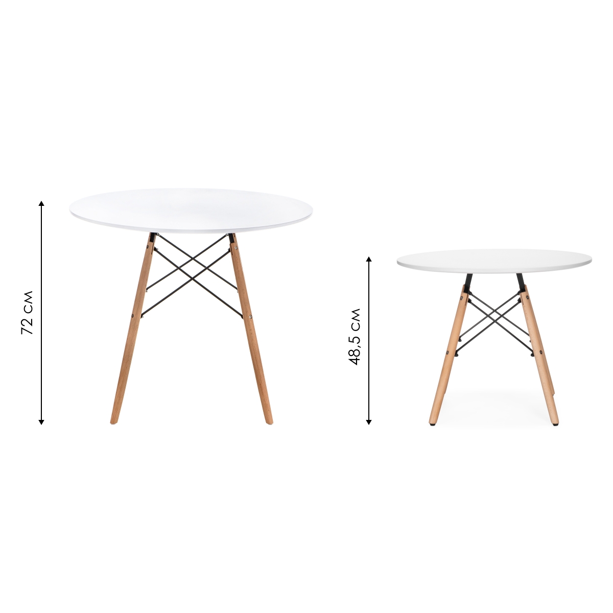 Изображение товара Стол деревянный Table 90 white / wood от магазина N&M Home