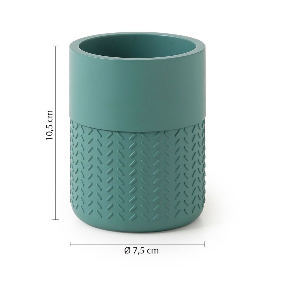 Изображение товара Gedy Thea, настольный стакан, цвет зеленый от магазина N&M Home