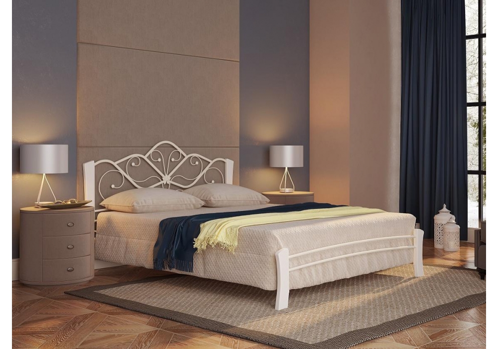Изображение товара Кровать Виктори 4 140х200 белая от магазина N&M Home