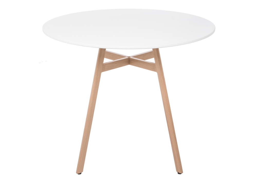 Изображение товара Стол деревянный Skandi 90 белый от магазина N&M Home