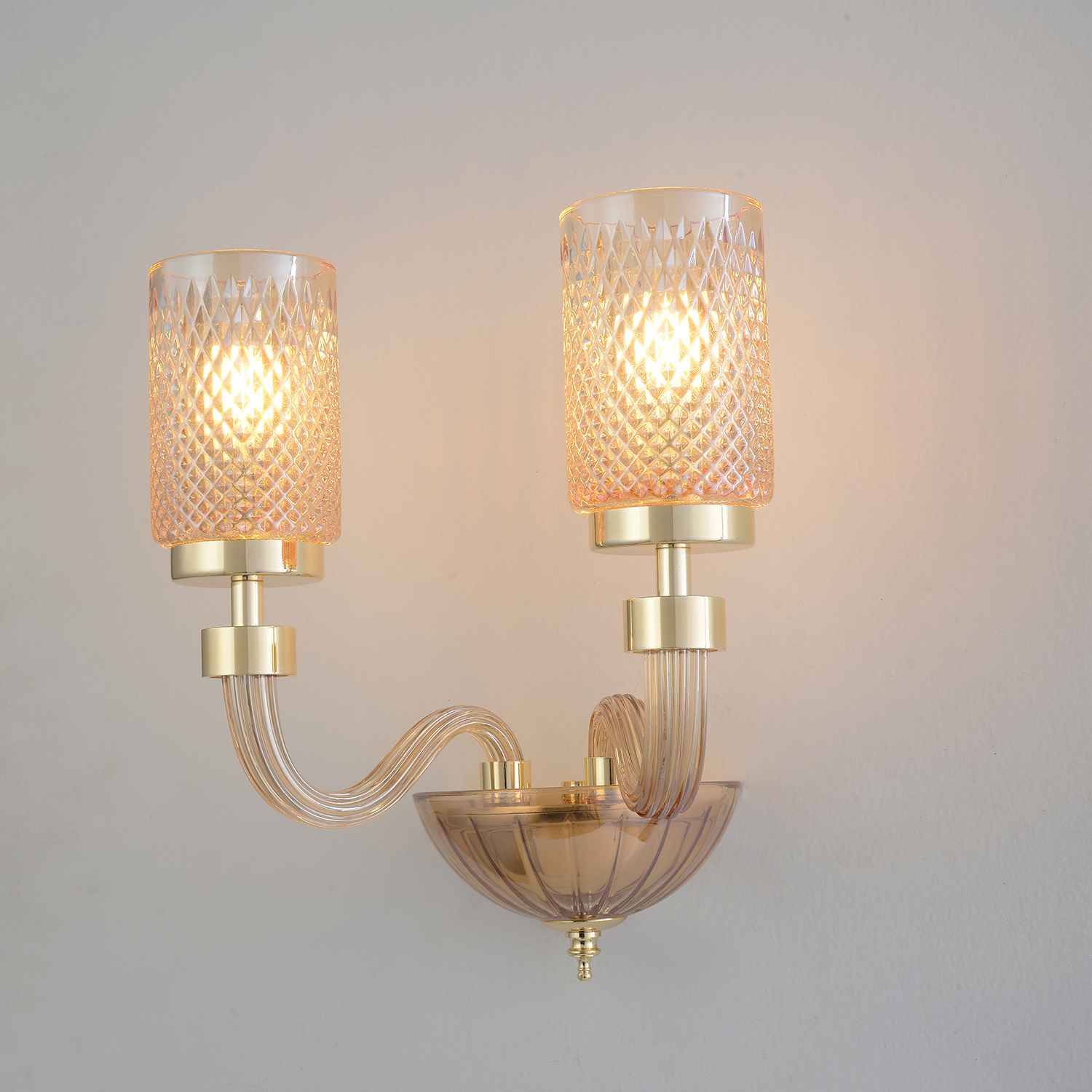 Изображение товара Бра Crystal Lux SILVESTRO AP2 AMBER от магазина N&M Home