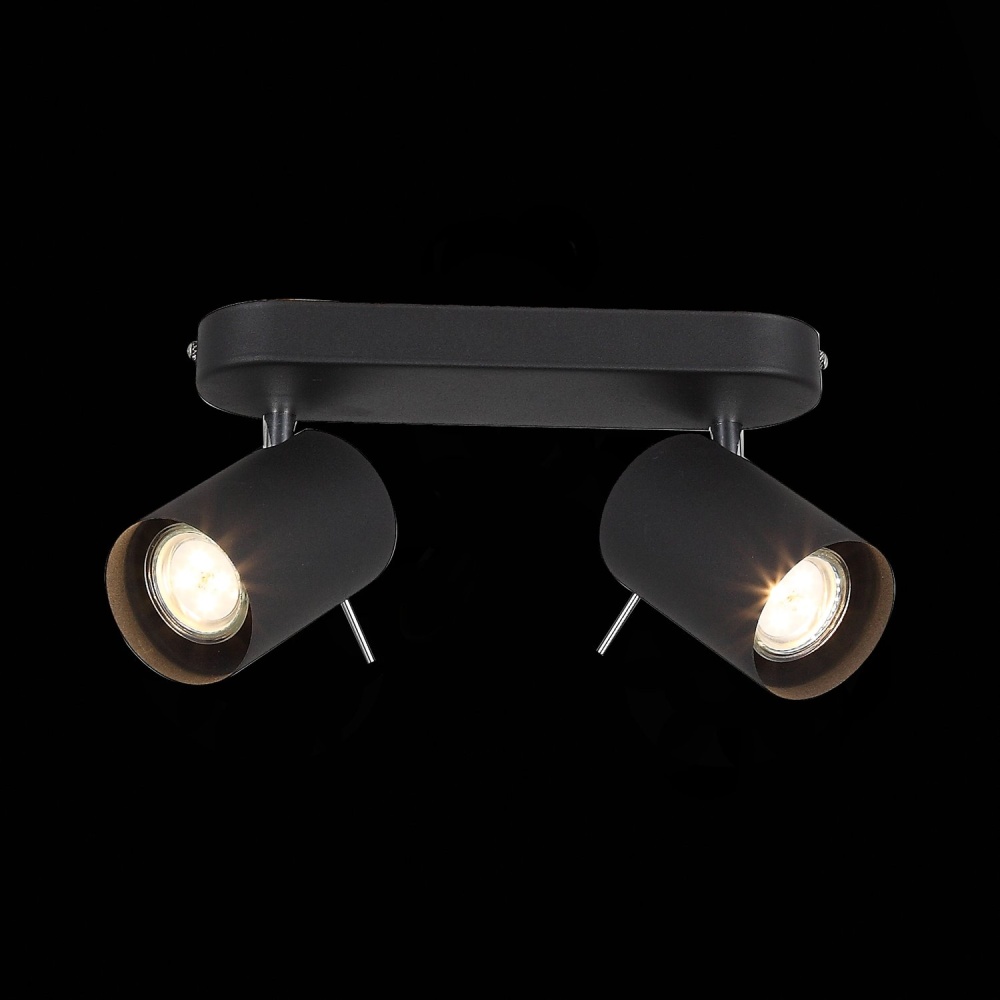 Изображение товара SL597.401.02 Спот ST-Luce Черный, Хром/Черный GU10 LED 2*3W от магазина N&M Home