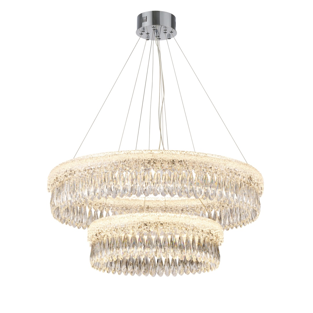 Изображение товара NWL152-ф800+500*H160(1200) CHROME (1) Люстра NW от магазина N&M Home