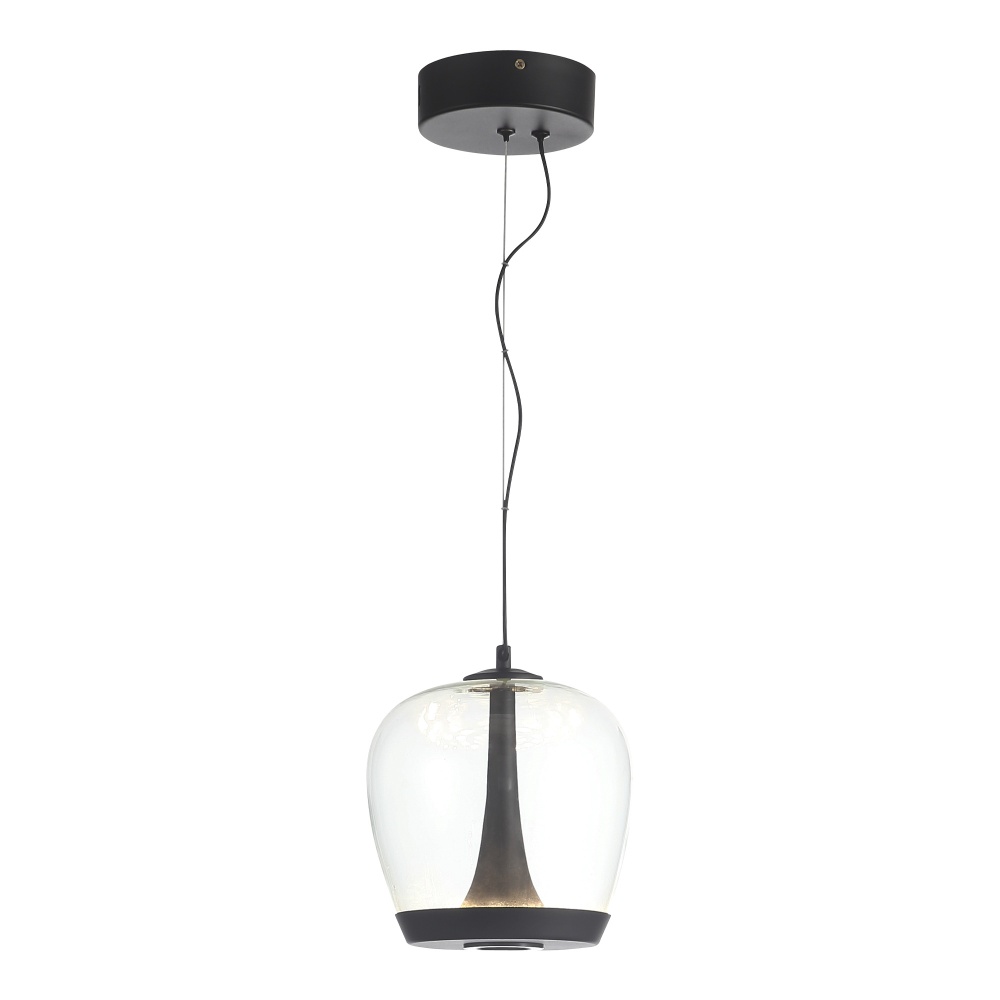 Изображение товара SL6014.423.01 Светильник подвесной ST-Luce Черный/Прозрачный, Черный LED 1*17W 3000K от магазина N&M Home