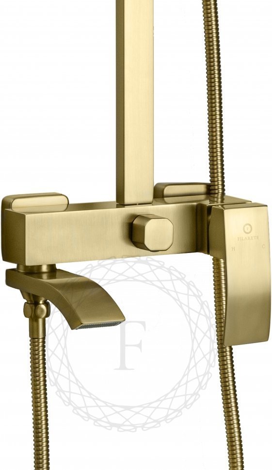 Изображение товара Душевая система FILARETE Waterfall FL2010 (Матовое золото) от магазина N&M Home