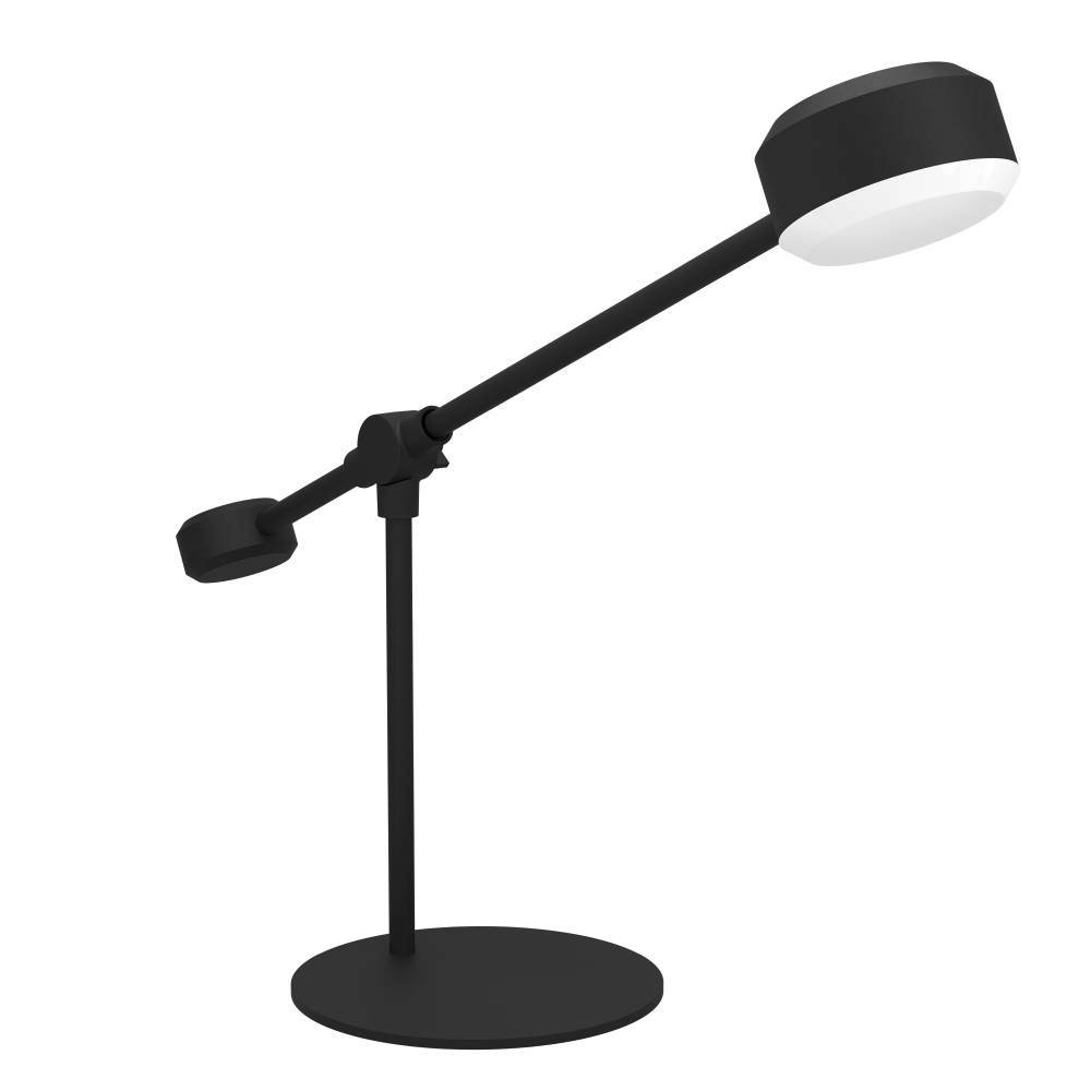 Изображение товара 900353 Настольная лампа CLAVELLINA, LED 1x6,8W, 800lm, L550, B450, основание: ?180, сталь, черный/пластик, белый от магазина N&M Home