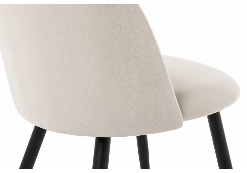 Изображение товара Стул на металлокаркасе Gabi 1 beige / black от магазина N&M Home