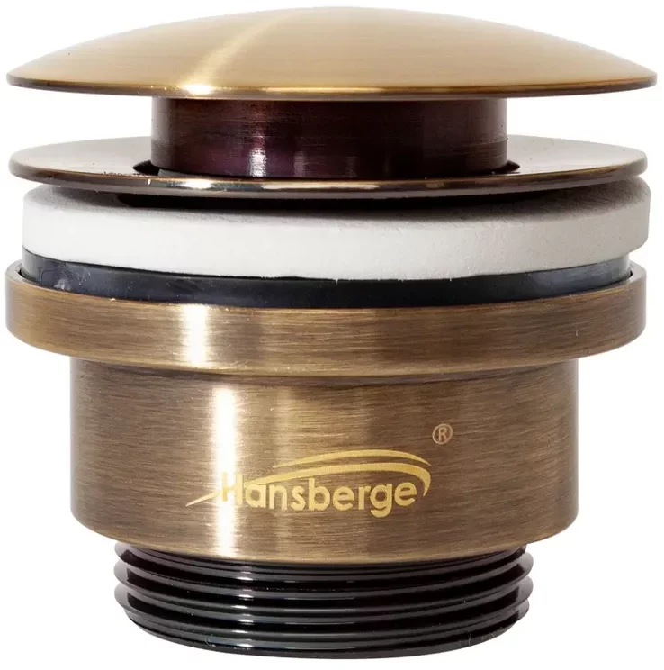 Изображение товара Донный клапан для раковины Hansberge H107 Бронза от магазина N&M Home