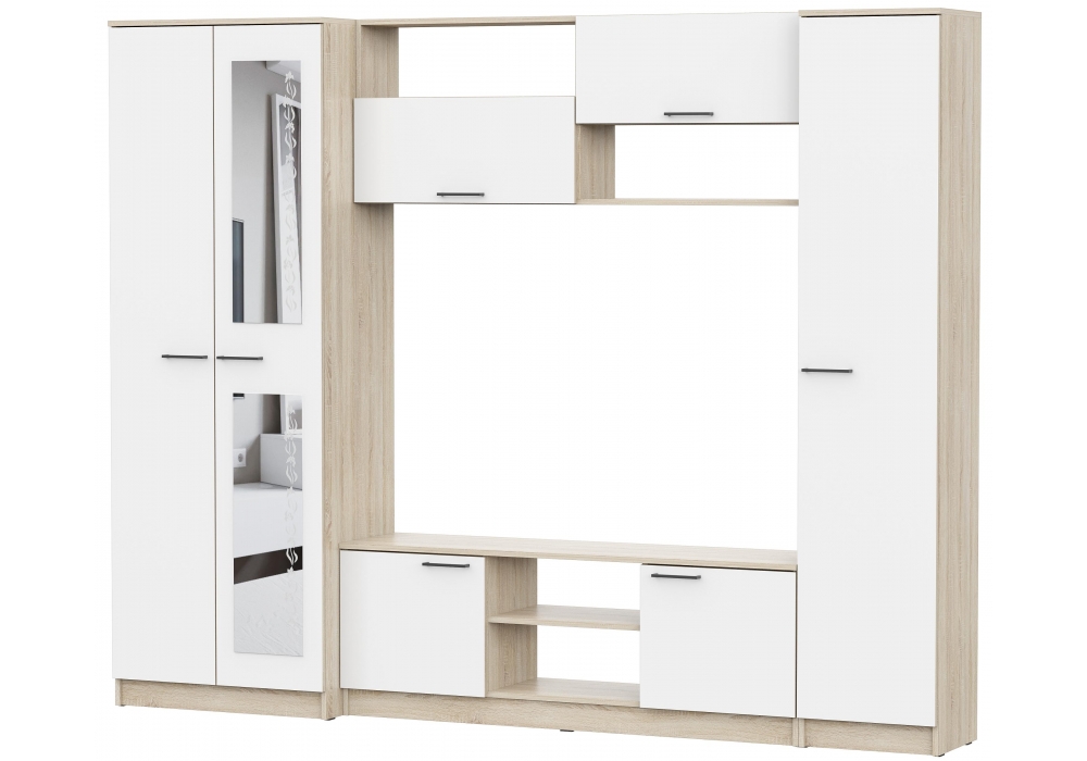Изображение товара Готовая гостиная Lucius дуб сонома / белый от магазина N&M Home