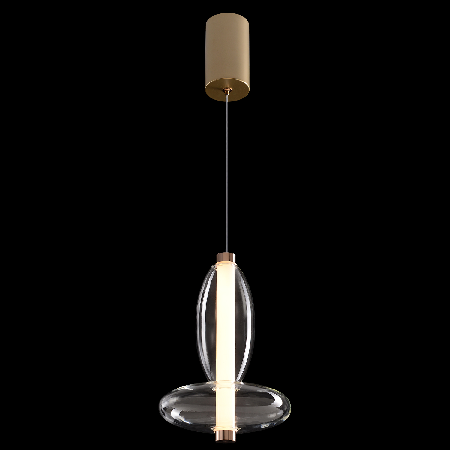 Изображение товара Светильник подвесной Crystal Lux QUASAR SP7W LED TRANSPARENT от магазина N&M Home
