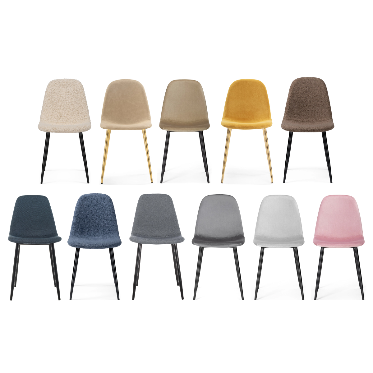 Изображение товара Стул на металлокаркасе Lilu light grey / black от магазина N&M Home