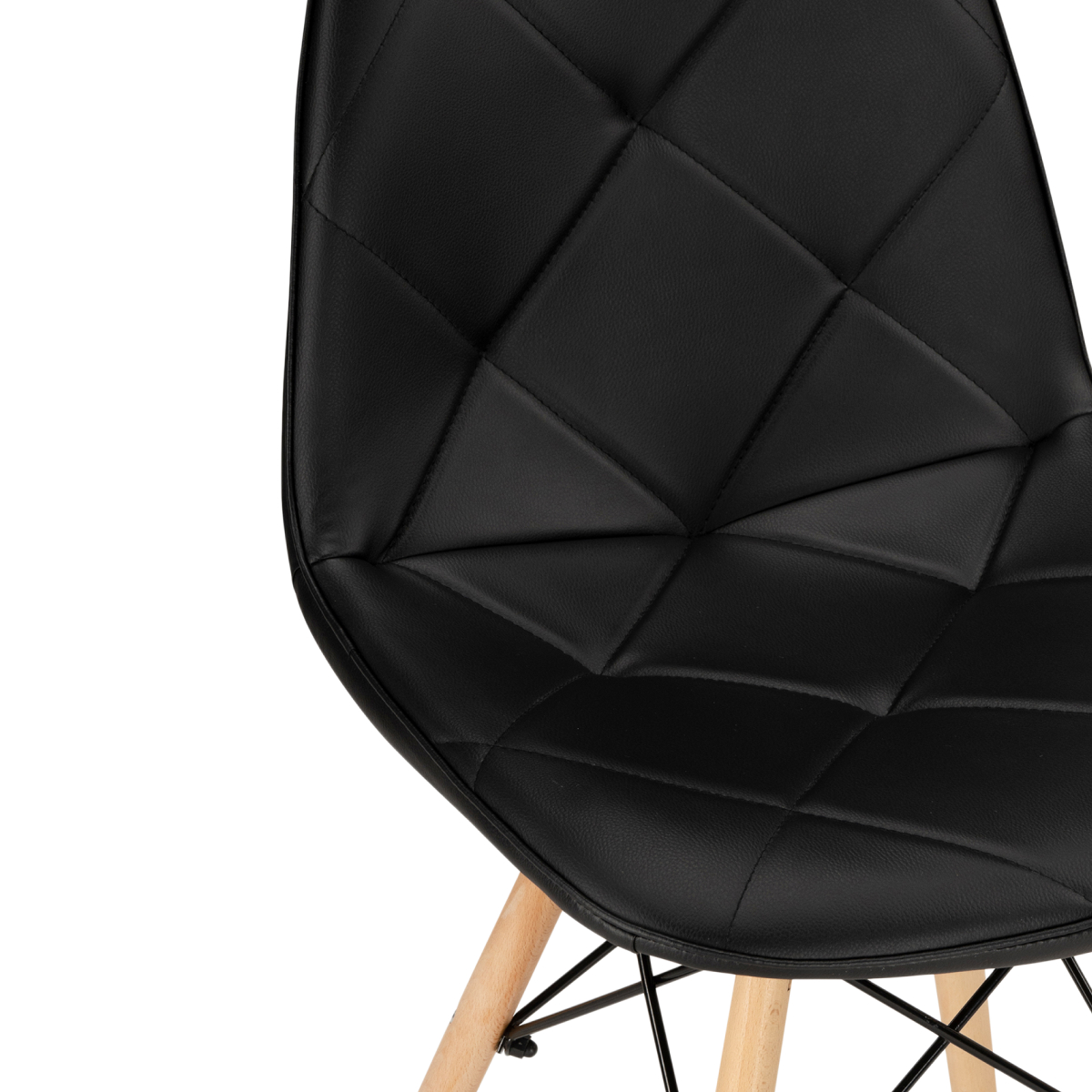 Изображение товара Стул деревянный Kvadro 1 black / wood от магазина N&M Home