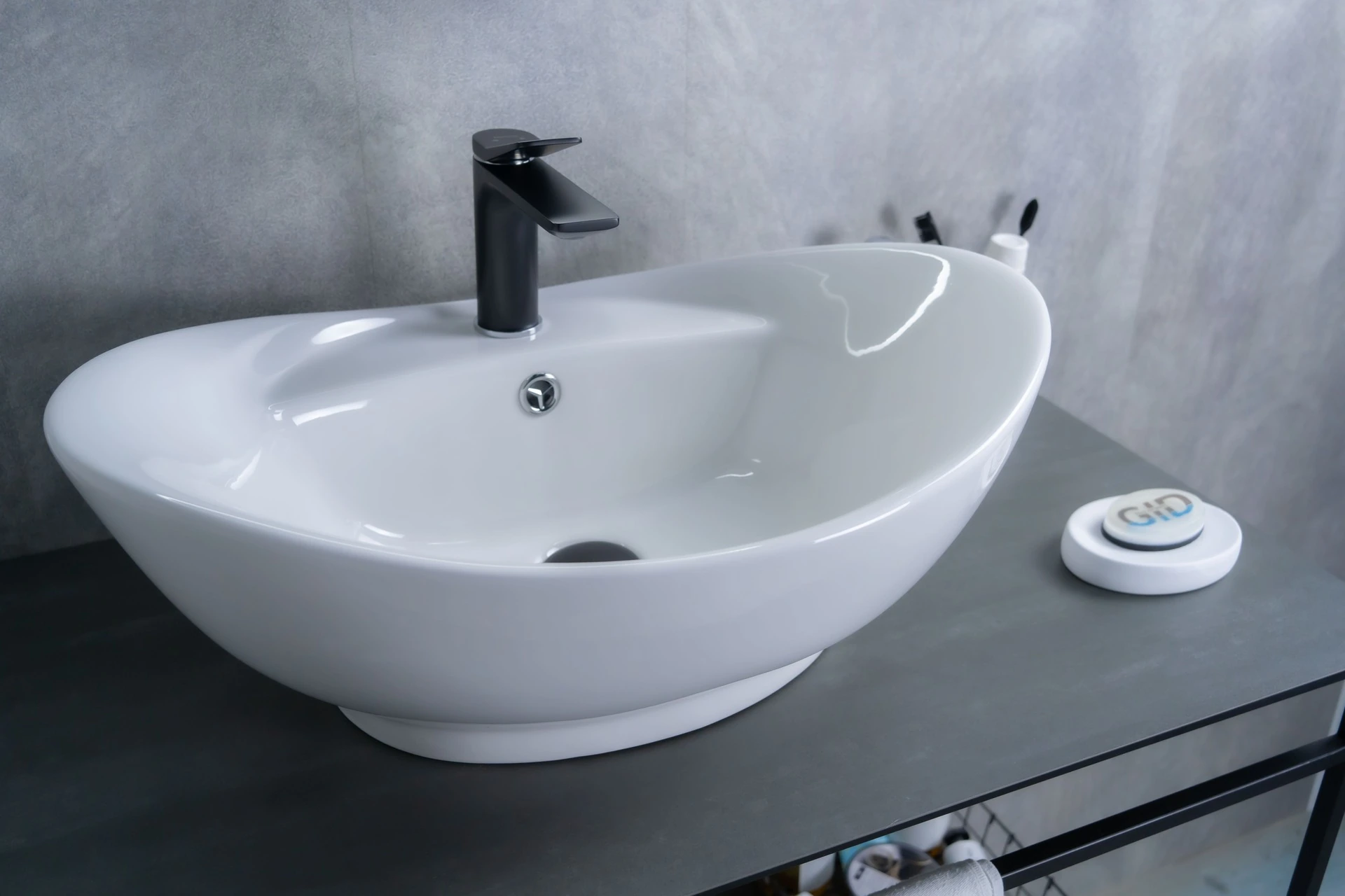 Изображение товара Раковина Gid N9018 51107 накладная белая 59x39x21 от магазина N&M Home