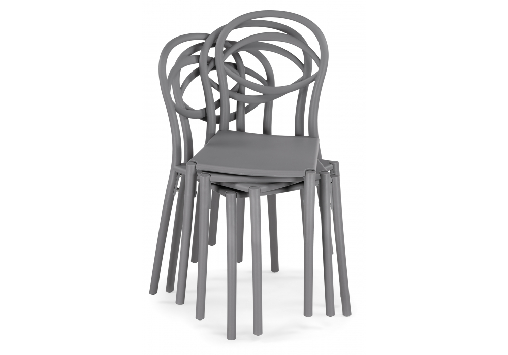 Изображение товара Пластиковый стул Simple gray от магазина N&M Home